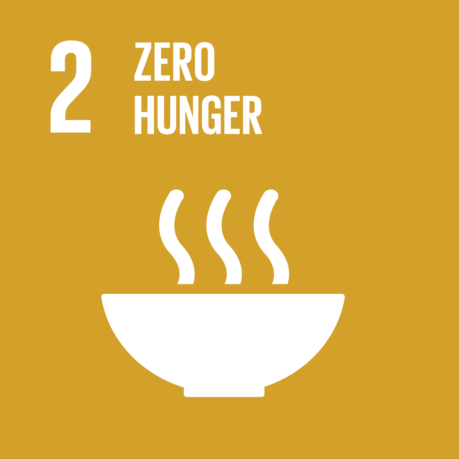 icon for Goal 2 - End hunger, achieve food security and improved nutrition and promote sustainable agriculture