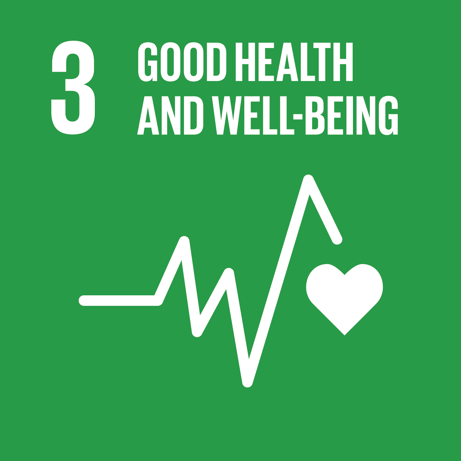 icon for Goal 3 - Ensure healthy lives and promote well-being for all at all ages