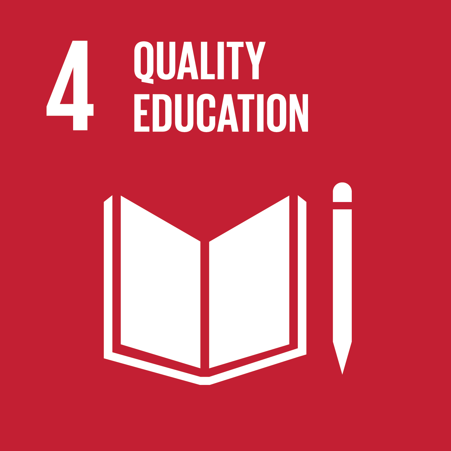 icon for Goal 4 - Ensure inclusive and equitable quality education and promote lifelong learning opportunities for all