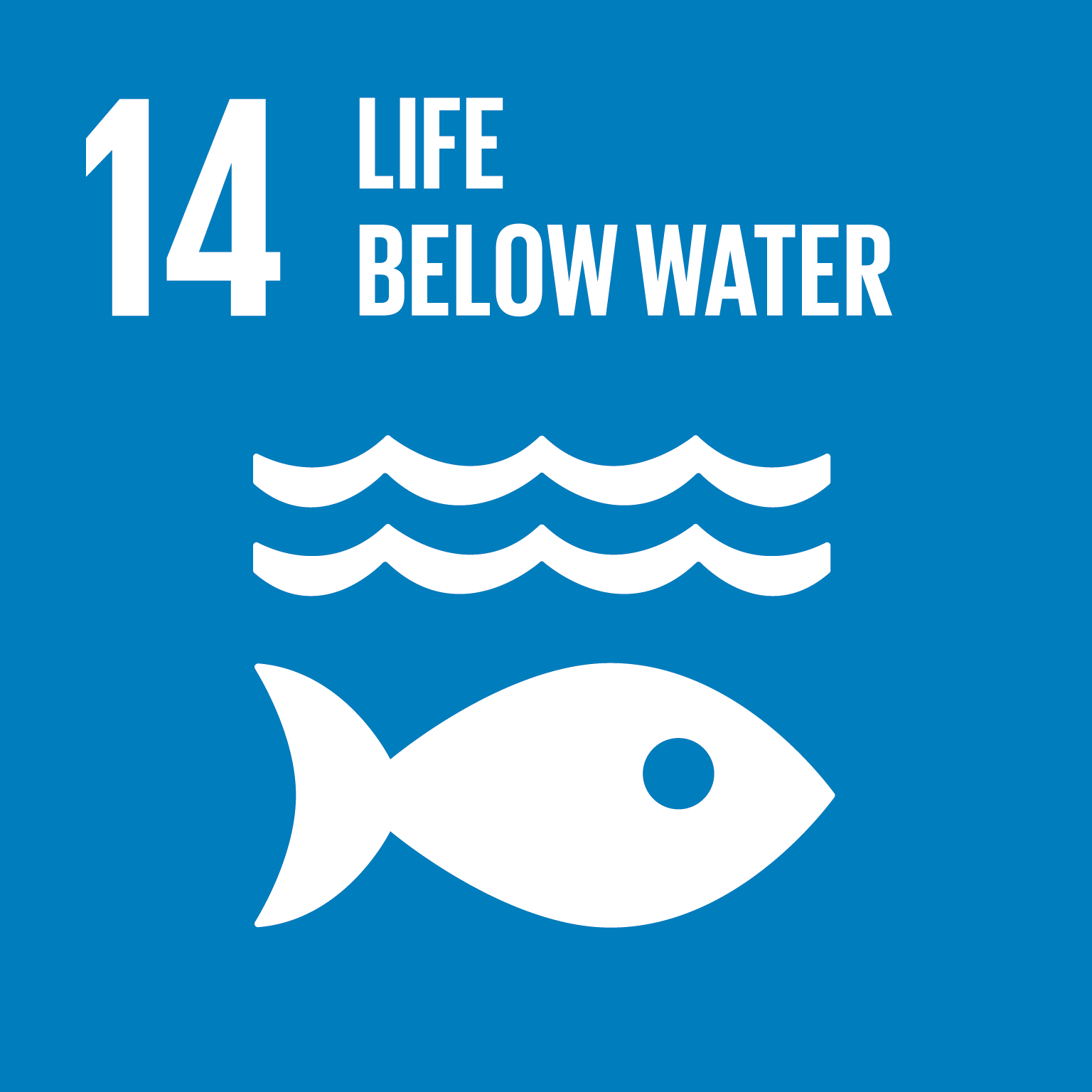 icon for Goal 14 - Conserve and sustainably use the oceans, seas and marine resources for sustainable development