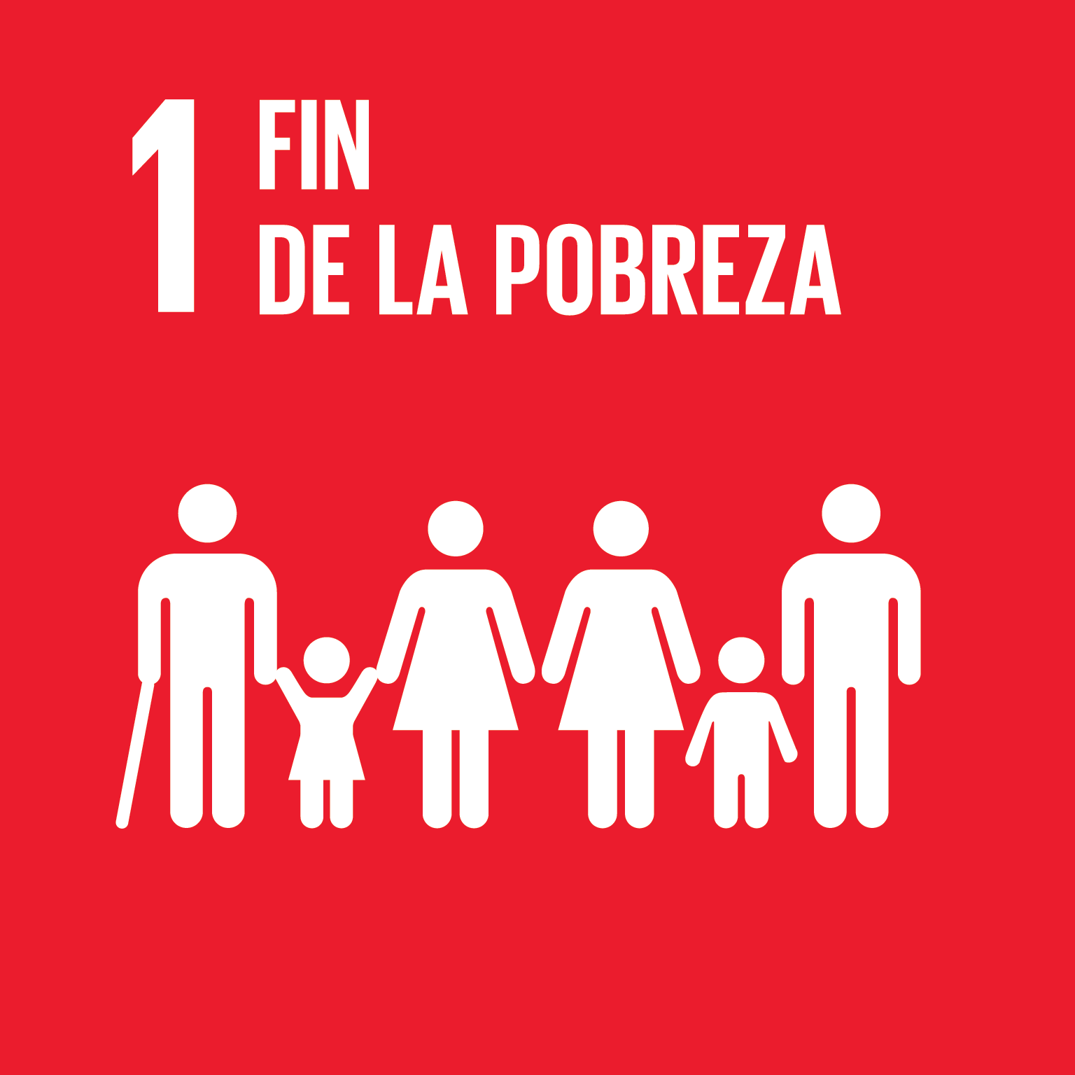 icon for Goal 1 - Poner fin a la pobreza en todas sus formas en  todo el mundo