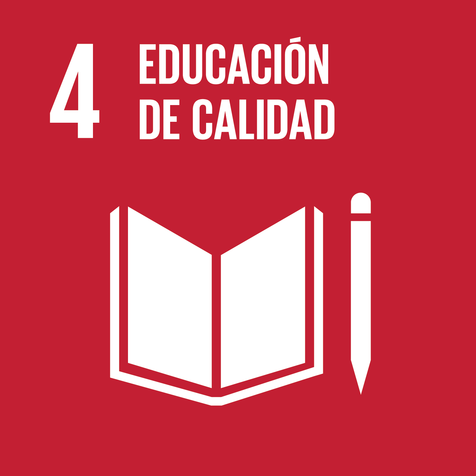 icon for Goal 4 - Garantizar una educación inclusiva y equitativa de calidad y promover oportunidades de aprendizaje permanente para todos