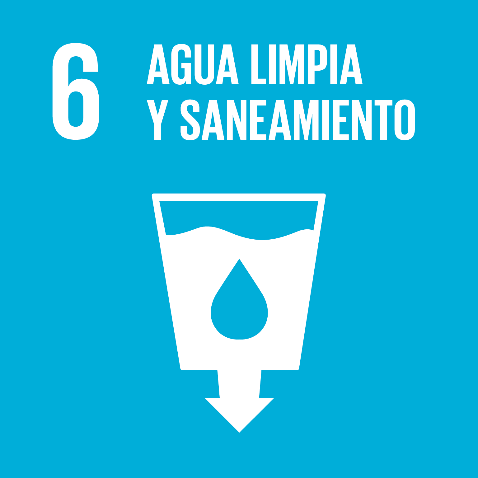 icon for Goal 6 - Garantizar la disponibilidad y la gestión sostenible del agua y el saneamiento para todos