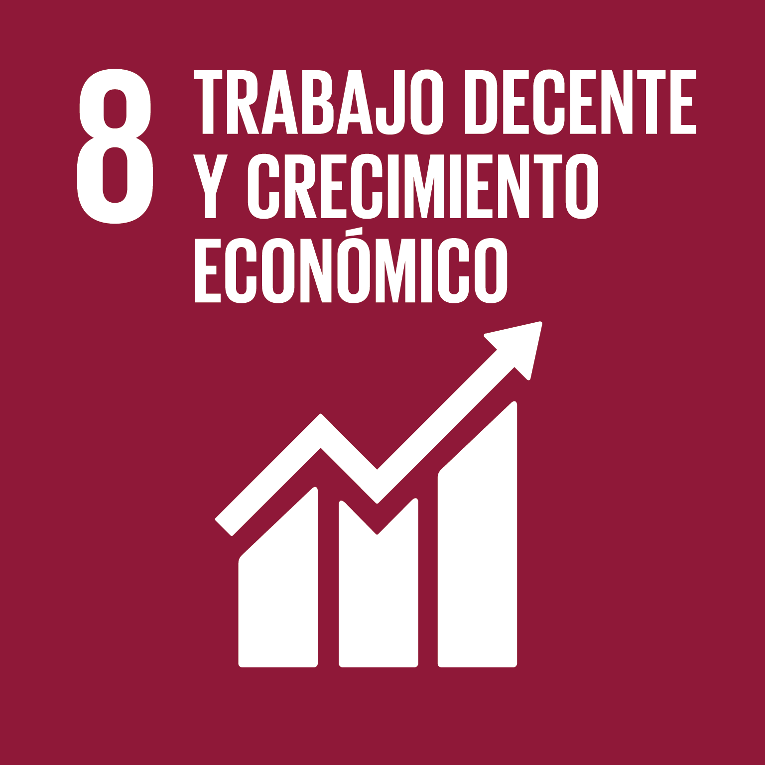 icon for Goal 8 - Promote sustained, inclusive and sustainable economic growth, full and productive employment and decent work for all