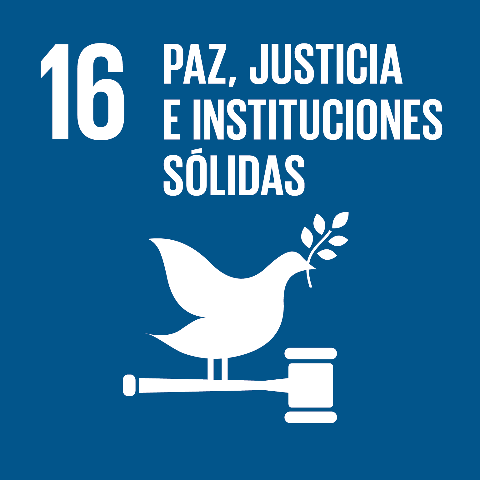 icon for Goal 16 - Promote peaceful and inclusive societies for sustainable development, provide access to justice for all and build effective, accountable and inclusive institutions at all levels